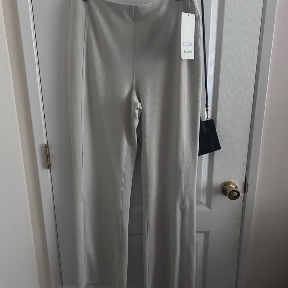 NEW! Lululemon Brushed Softstreme Ribbed Flare Pant NWT!